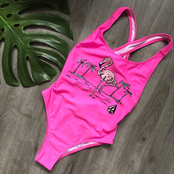 Volcom• Fresh Ink One Piece Electric Pink - Picture 2 of 13